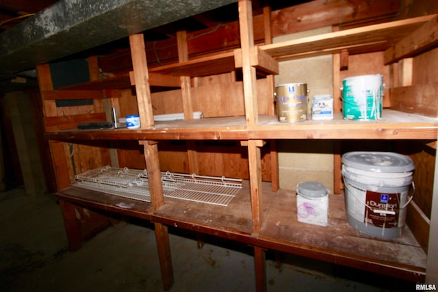 view of storage room