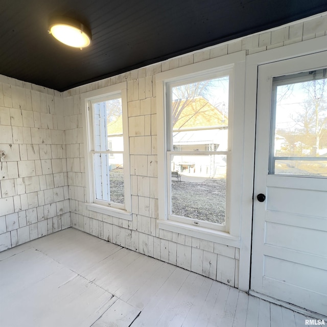 spare room featuring plenty of natural light