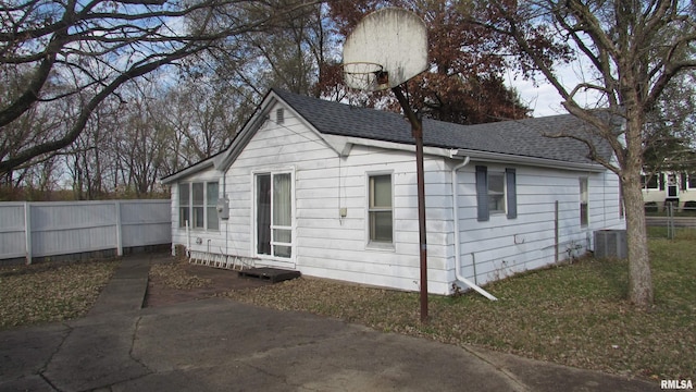 exterior space featuring cooling unit