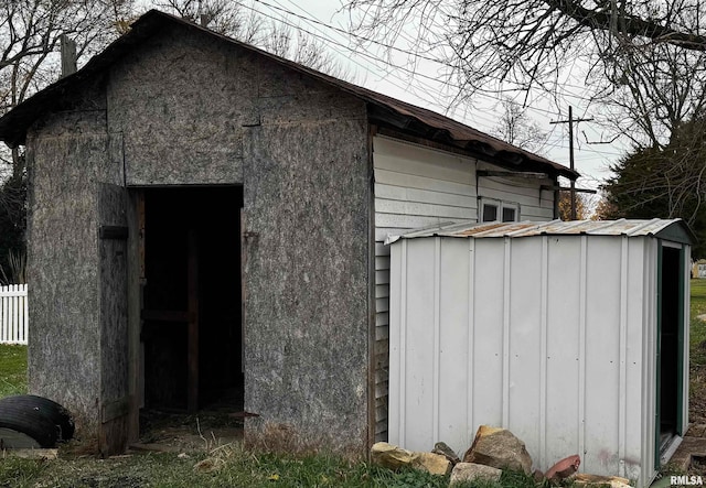 view of outdoor structure