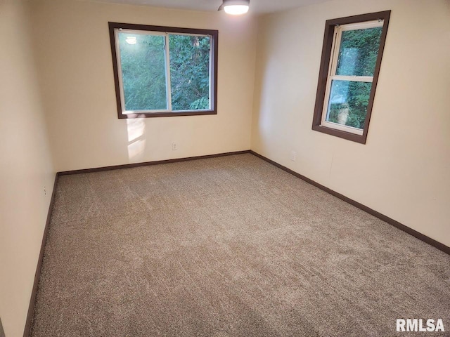 view of carpeted empty room