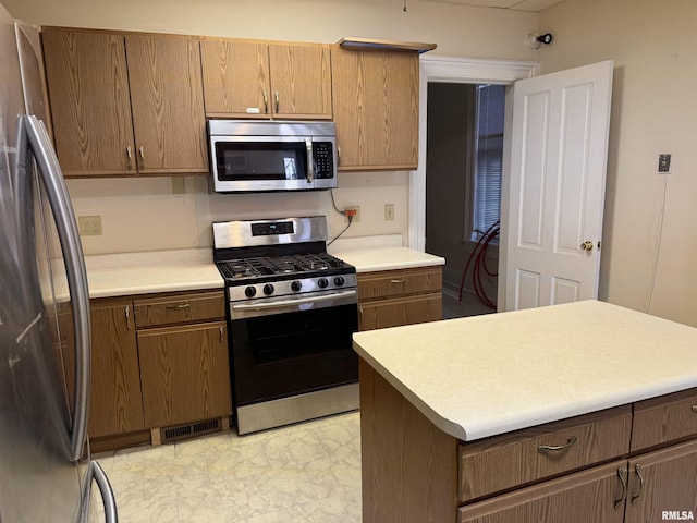 kitchen with appliances with stainless steel finishes