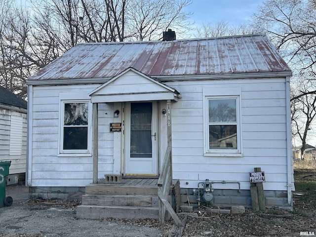 view of bungalow-style home