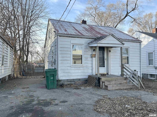 view of bungalow-style house