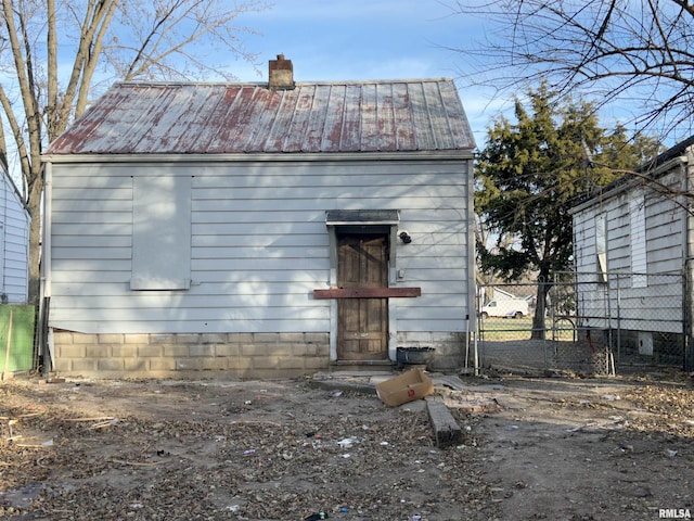 view of rear view of property