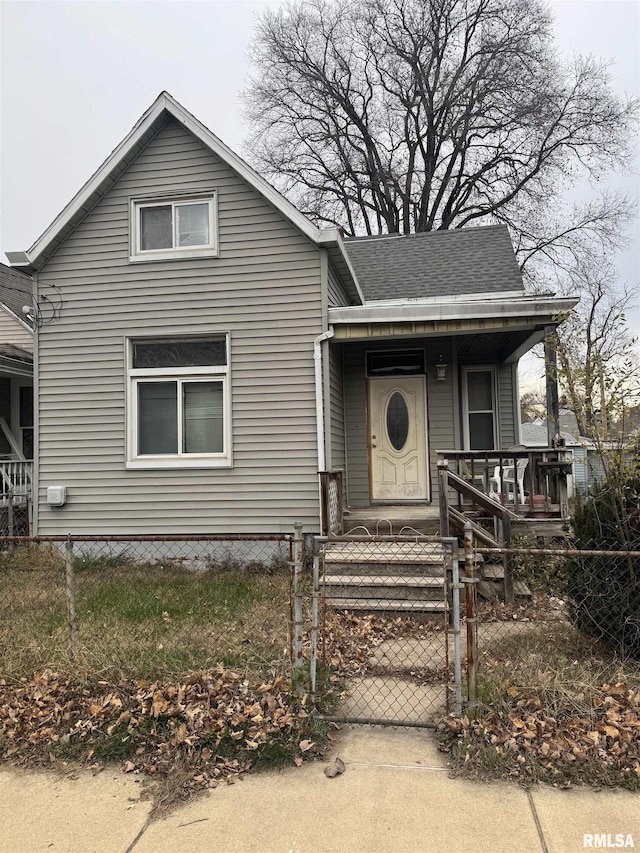 bungalow-style house featuring a porch