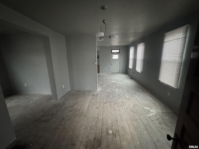 interior space with wood-type flooring