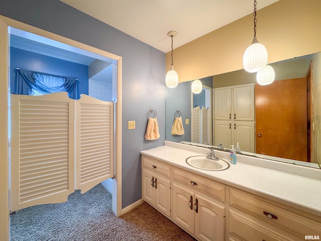 bathroom featuring vanity