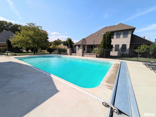 view of pool with a patio