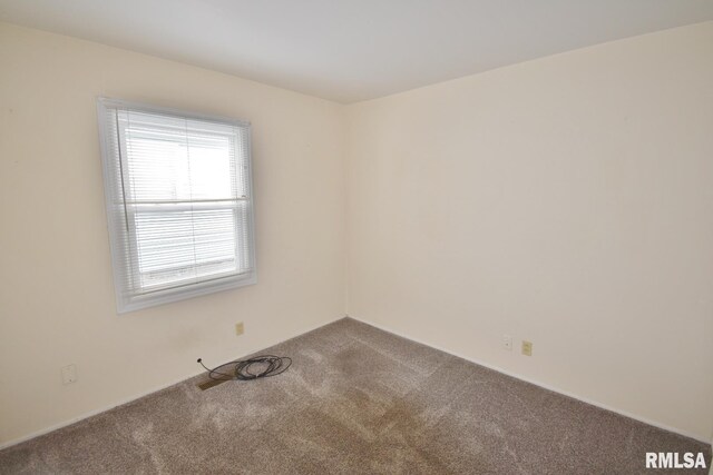 unfurnished room featuring carpet