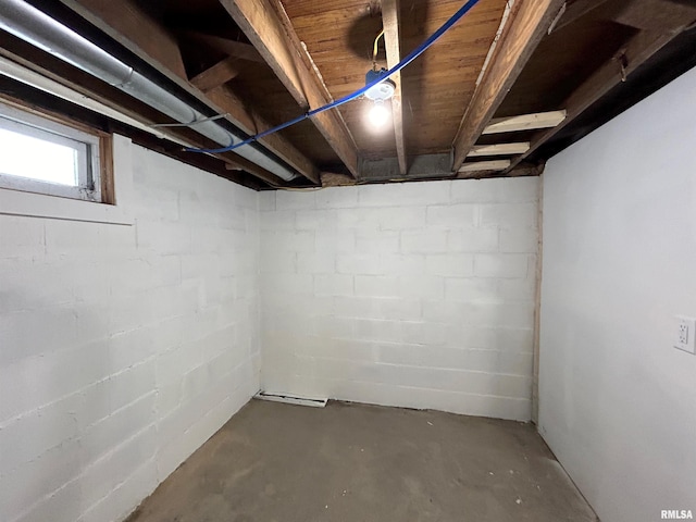 view of basement