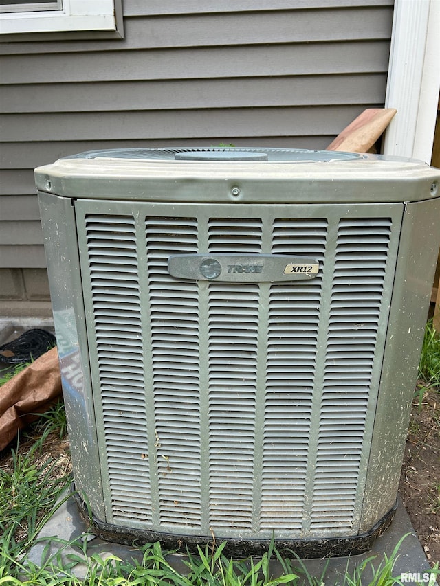 exterior details with central AC unit