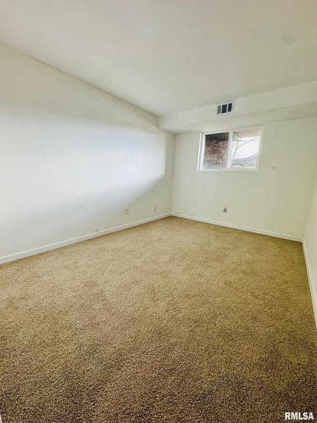 view of carpeted empty room