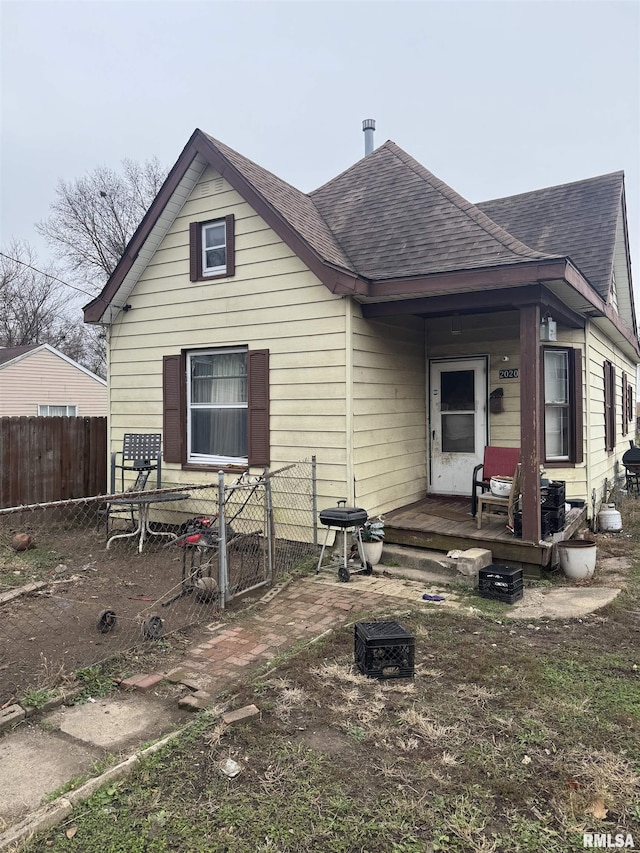 view of rear view of house