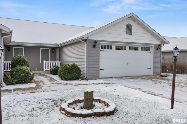 ranch-style house with a garage