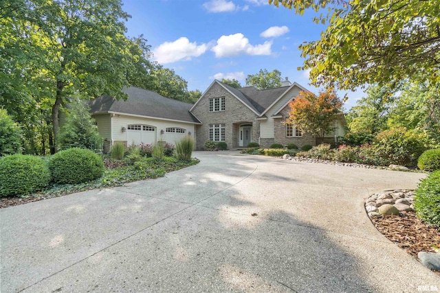 front facade featuring a garage