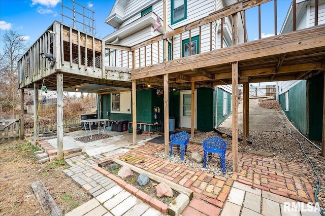 view of patio / terrace with a deck