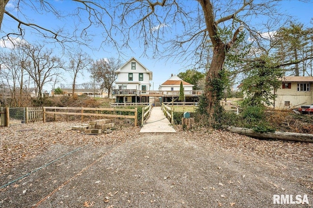 view of rear view of property