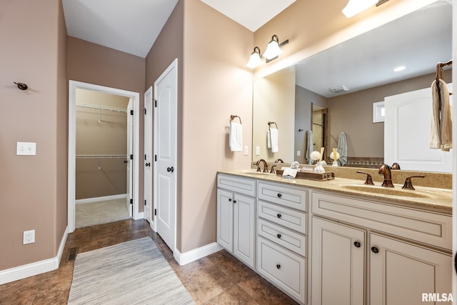 bathroom featuring vanity