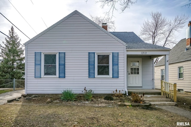 view of bungalow