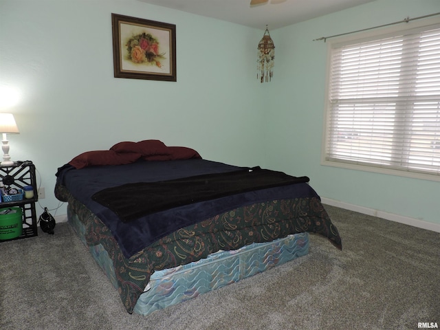 bedroom featuring carpet flooring