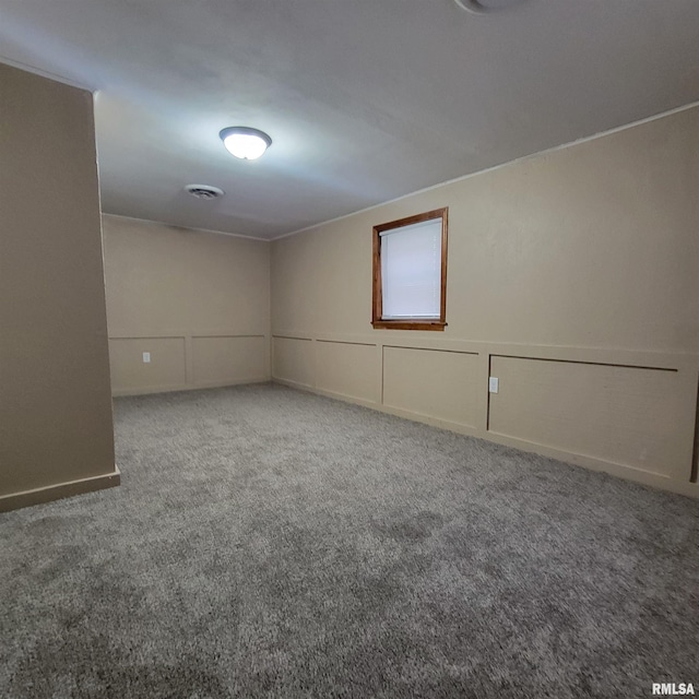 view of carpeted empty room