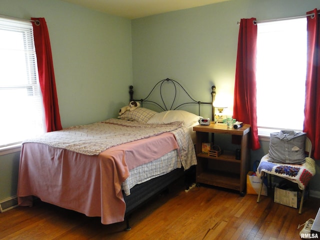 bedroom featuring hardwood / wood-style flooring