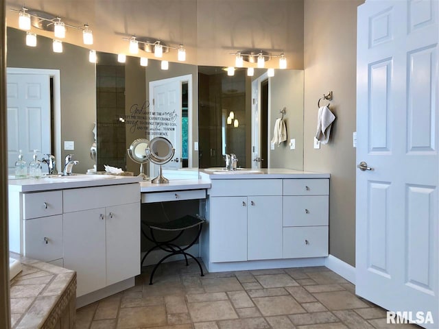 bathroom featuring vanity