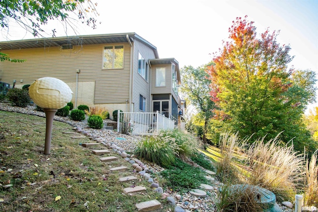 view of back of property