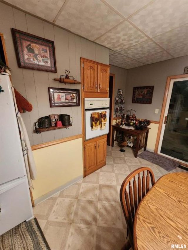 kitchen featuring white appliances