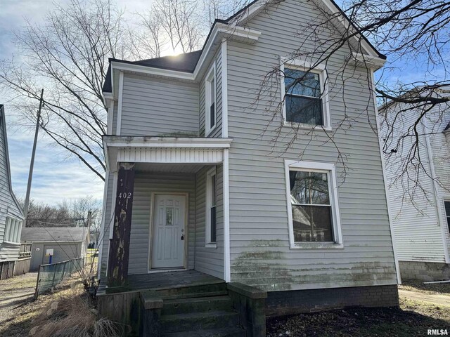 view of front of home