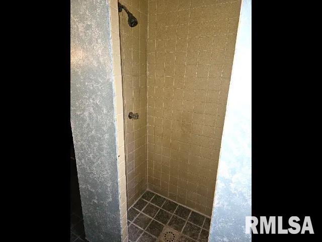 bathroom featuring tiled shower