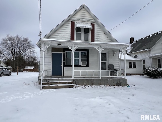 view of front of house with a porch