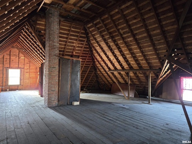 attic with a wealth of natural light