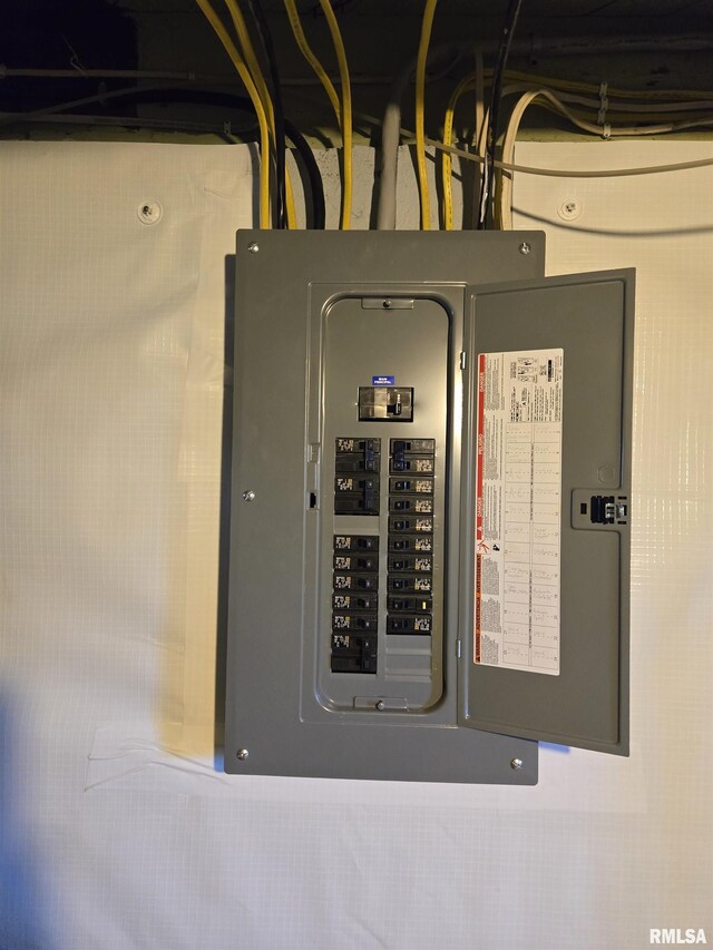 505 W Main St, La Harpe, IL 61450 - utility room with electric panel