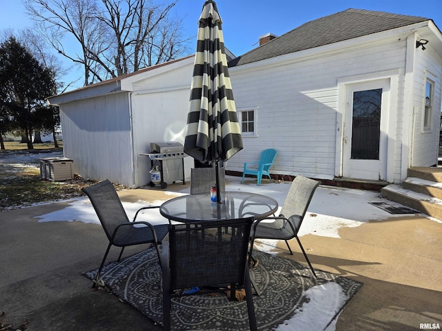 view of patio with grilling area