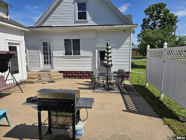 505 W Main St, La Harpe, IL 61450 - view of patio / terrace featuring a grill and outdoor dining area