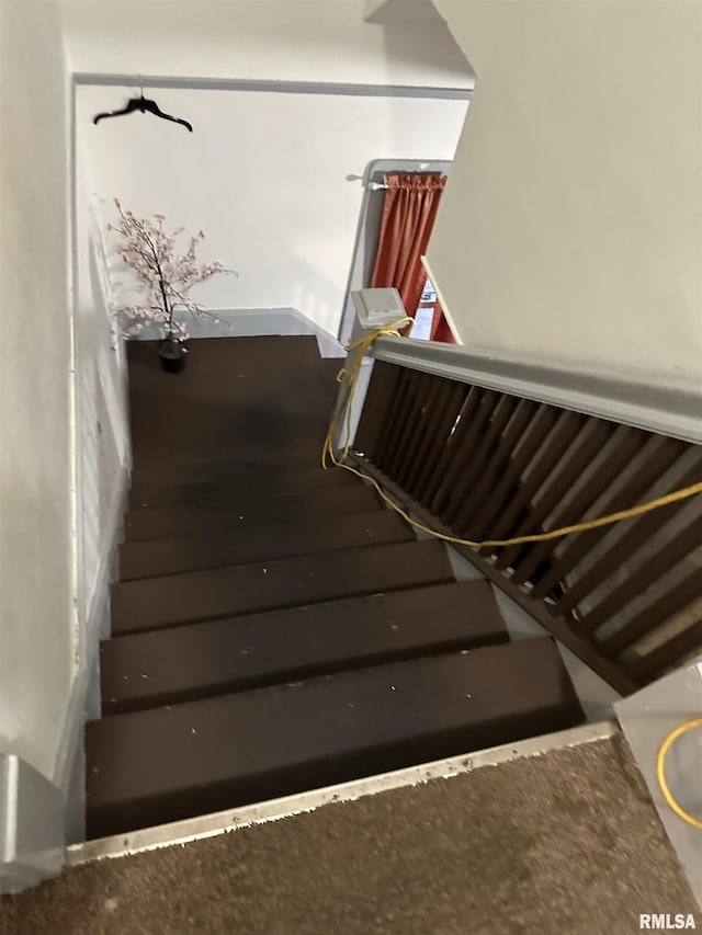 view of stairway