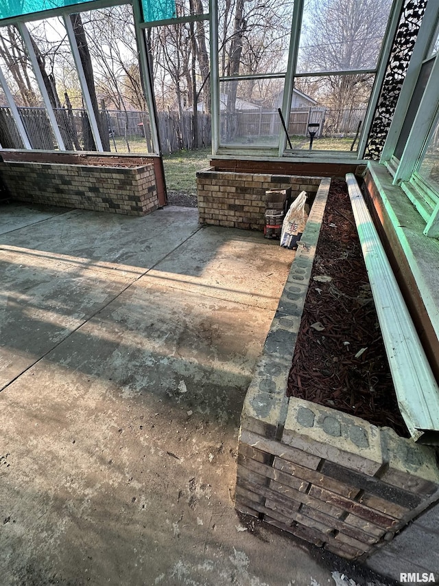 view of patio with fence