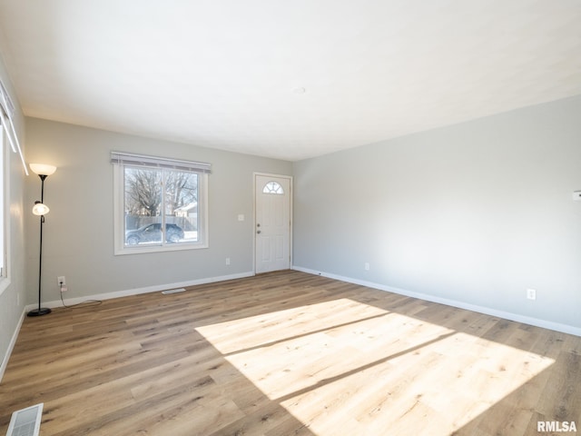 interior space featuring light wood-type flooring