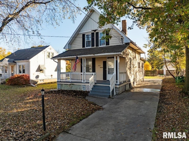 bungalow with a porch