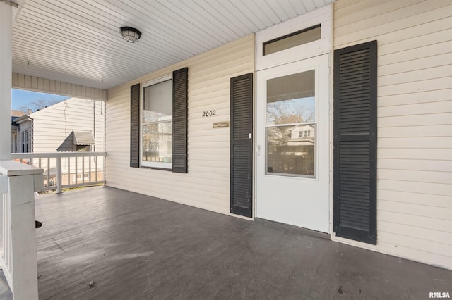 view of patio / terrace featuring a porch