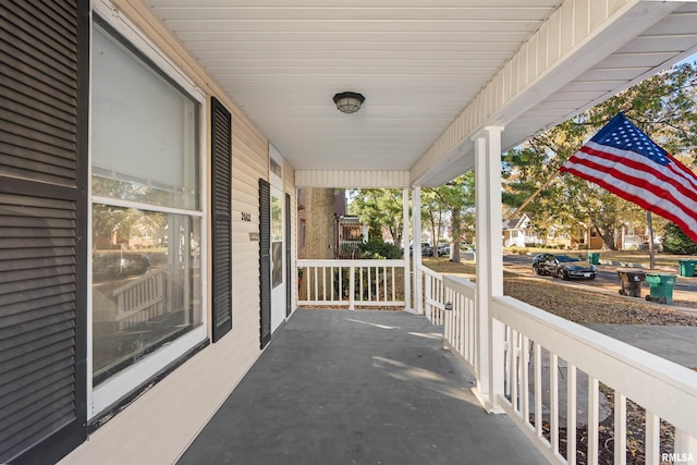 view of patio / terrace featuring covered porch