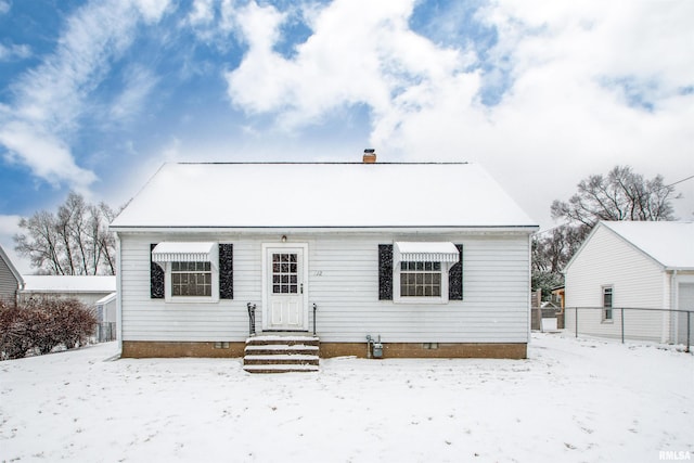 view of front of home