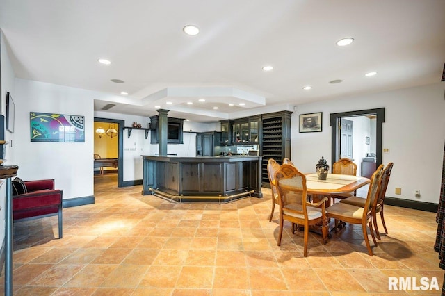 view of dining area