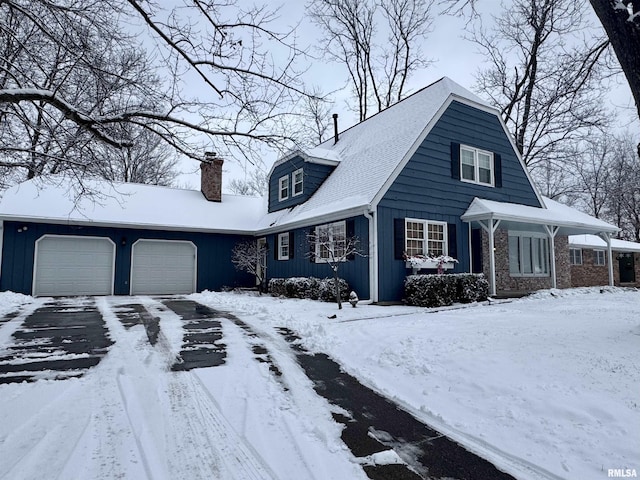 view of front of home featuring a garage