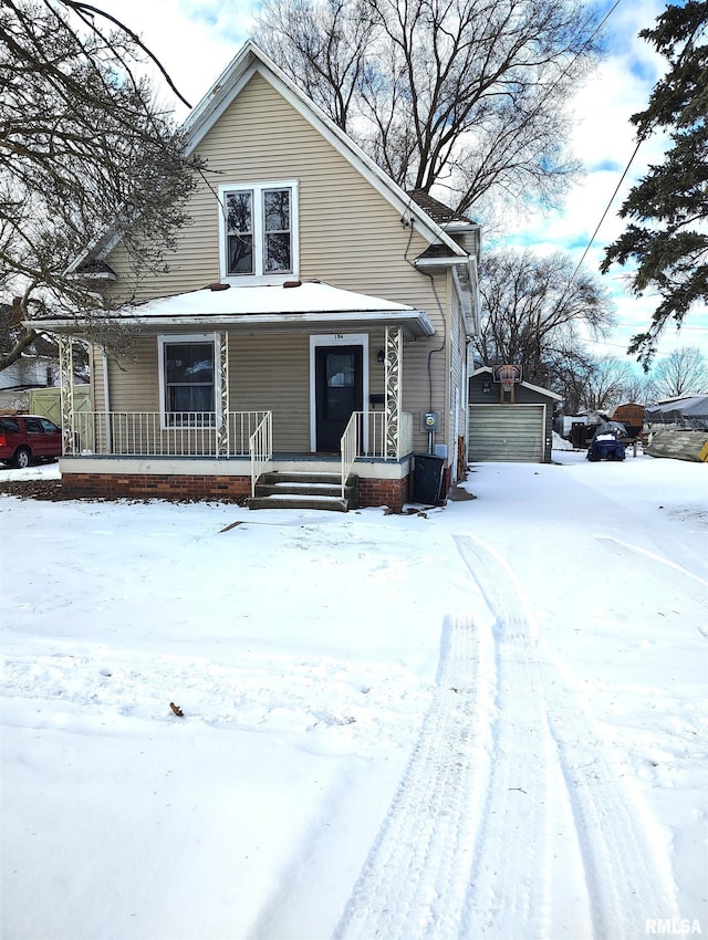 bungalow-style home featuring covered porch