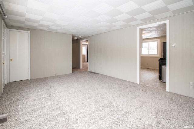 empty room with light carpet