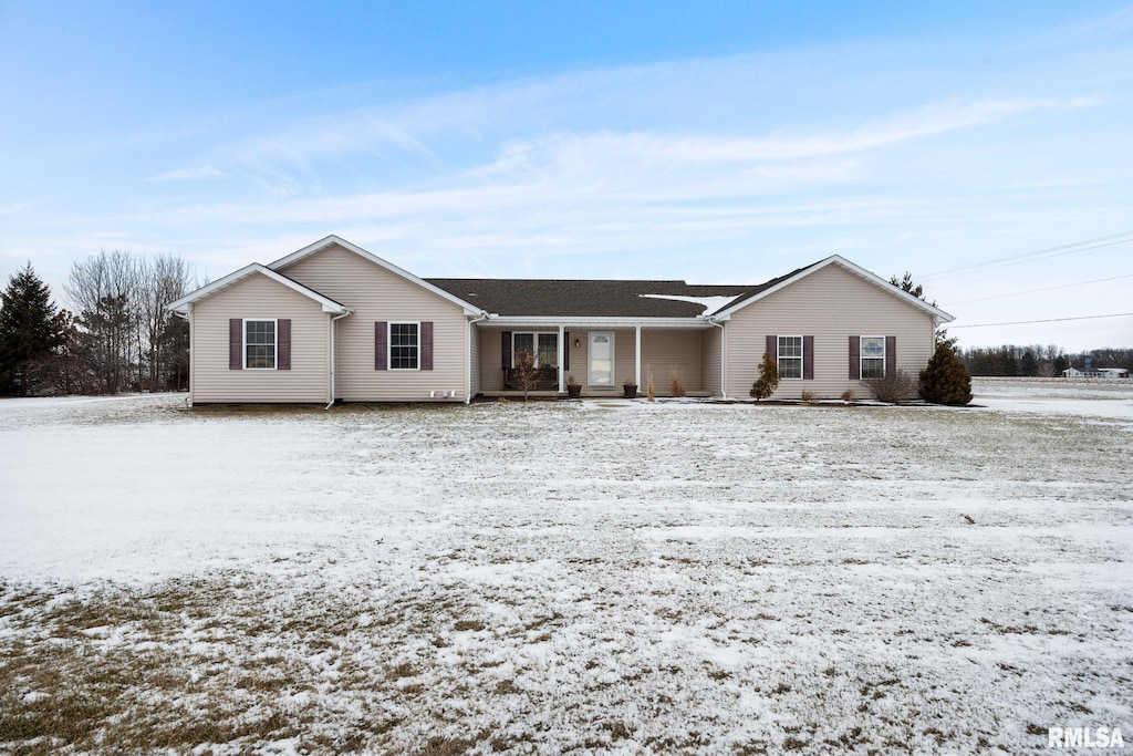 view of ranch-style house