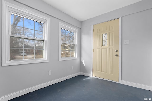 view of foyer entrance